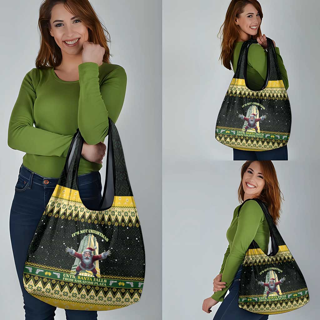 Nakatomi Plaza Grocery Bag It's Not Xmas Until Santa Falls - Wonder Print Shop