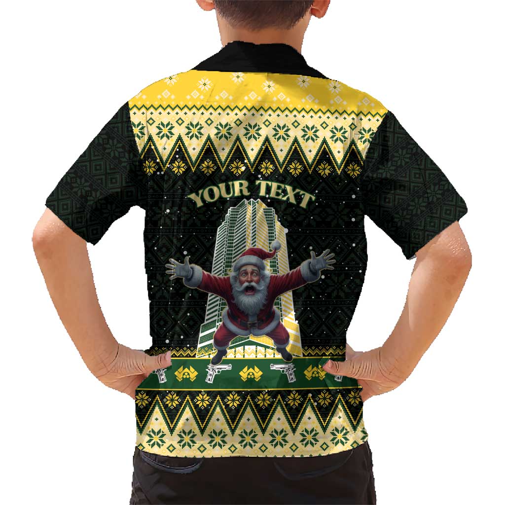 Personalised Nakatomi Plaza Hawaiian Shirt It's Not Xmas Until Santa Falls - Wonder Print Shop