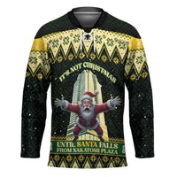 Personalised Nakatomi Plaza Hockey Jersey It's Not Xmas Until Santa Falls - Wonder Print Shop