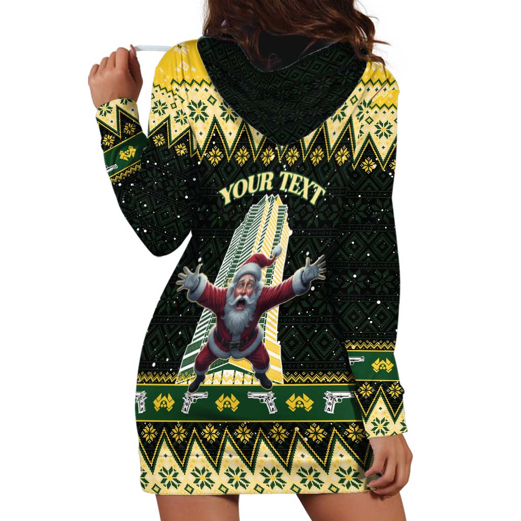 Personalised Nakatomi Plaza Hoodie Dress It's Not Xmas Until Santa Falls - Wonder Print Shop