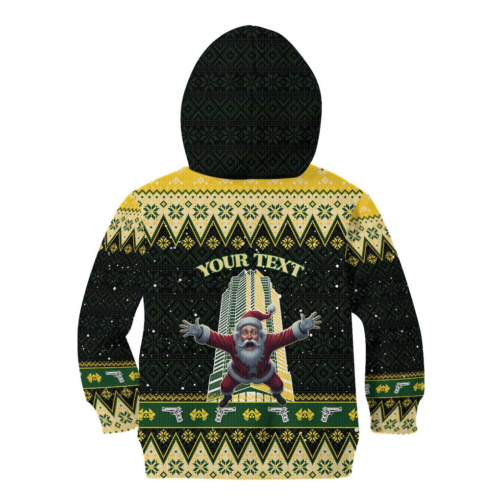 Personalised Nakatomi Plaza Kid Hoodie It's Not Xmas Until Santa Falls - Wonder Print Shop