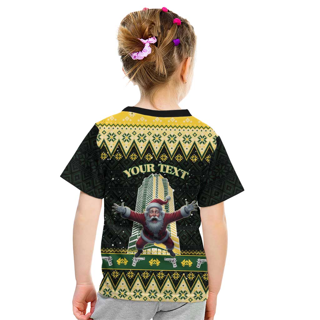Personalised Nakatomi Plaza Kid T Shirt It's Not Xmas Until Santa Falls - Wonder Print Shop