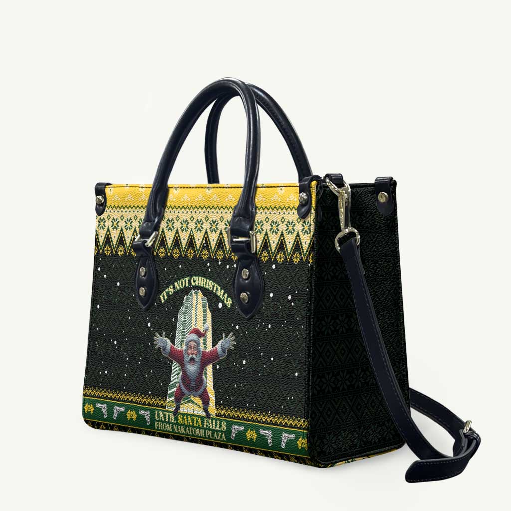 Nakatomi Plaza Leather Bag It's Not Xmas Until Santa Falls - Wonder Print Shop