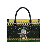 Nakatomi Plaza Leather Bag It's Not Xmas Until Santa Falls - Wonder Print Shop