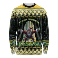 Personalised Nakatomi Plaza Long Sleeve Shirt It's Not Xmas Until Santa Falls - Wonder Print Shop