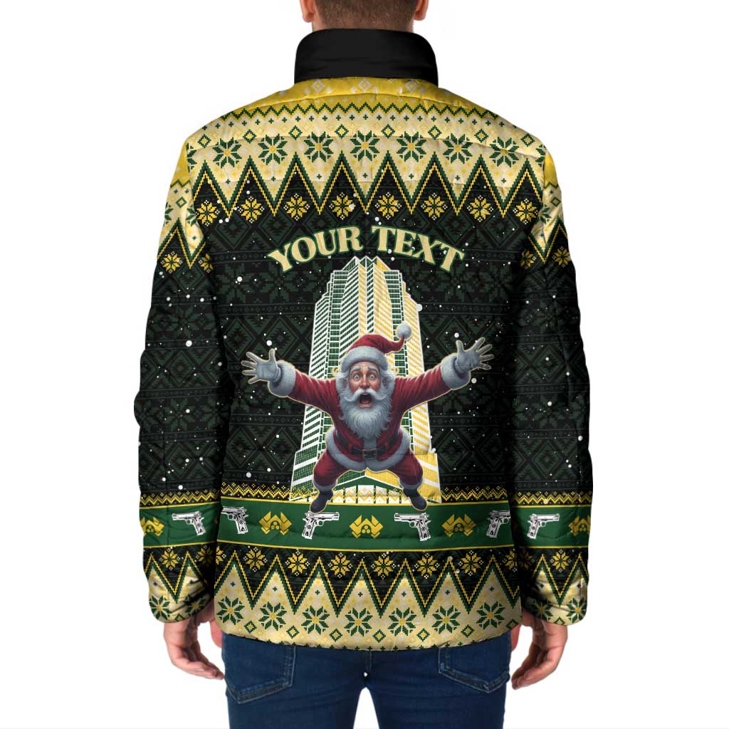 Personalised Nakatomi Plaza Padded Jacket It's Not Xmas Until Santa Falls - Wonder Print Shop