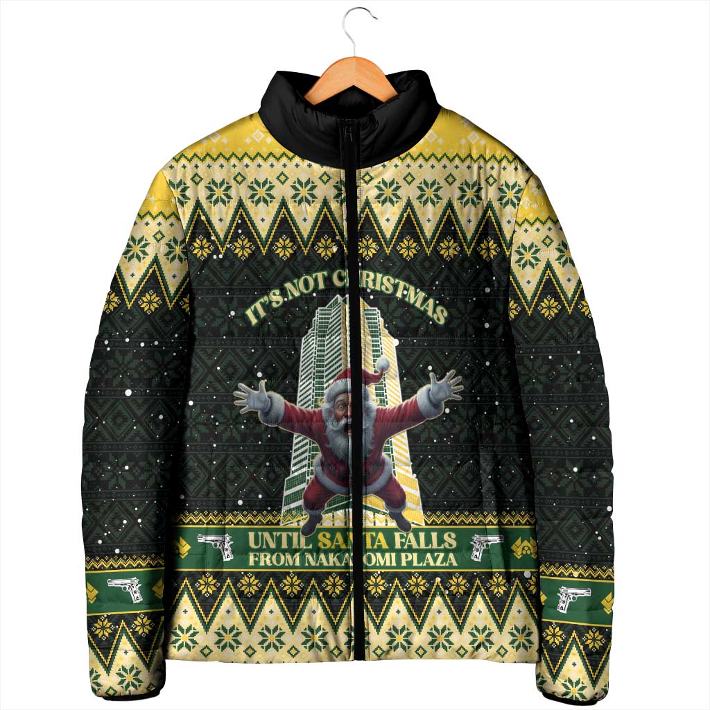 Personalised Nakatomi Plaza Padded Jacket It's Not Xmas Until Santa Falls - Wonder Print Shop