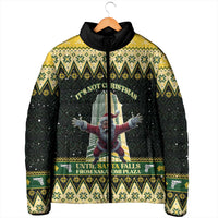 Personalised Nakatomi Plaza Padded Jacket It's Not Xmas Until Santa Falls - Wonder Print Shop