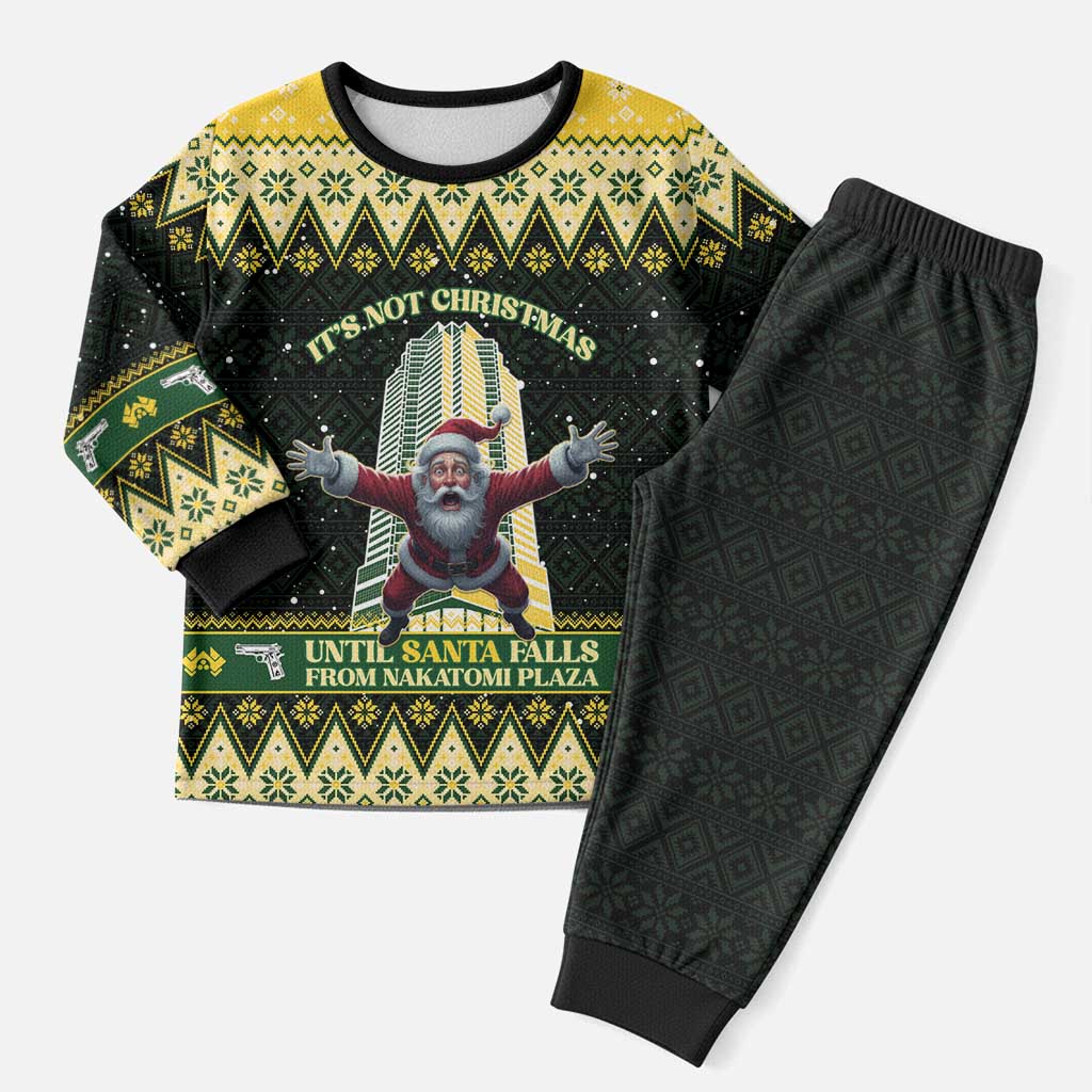 Nakatomi Plaza Christmas Pajama Set It's Not Xmas Until Santa Falls - Wonder Print Shop