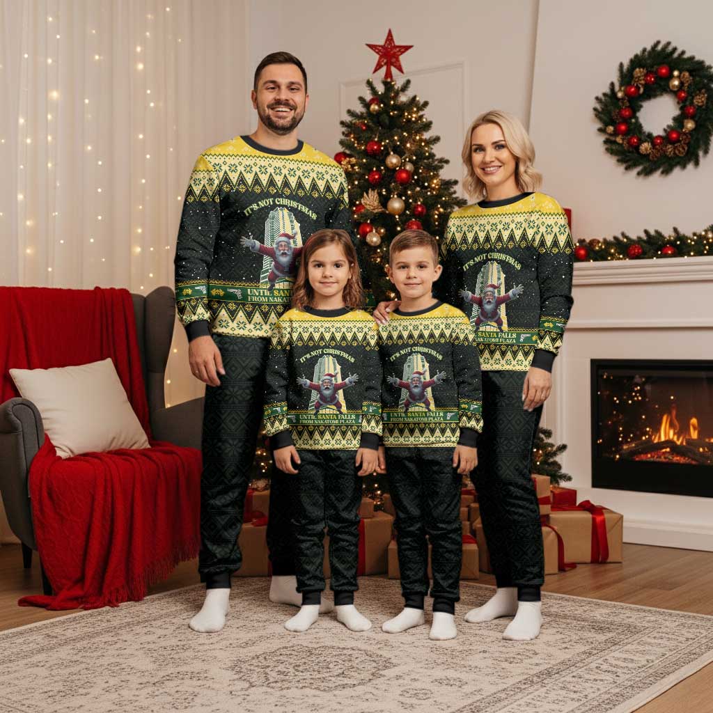 Nakatomi Plaza Christmas Pajama Set It's Not Xmas Until Santa Falls - Wonder Print Shop