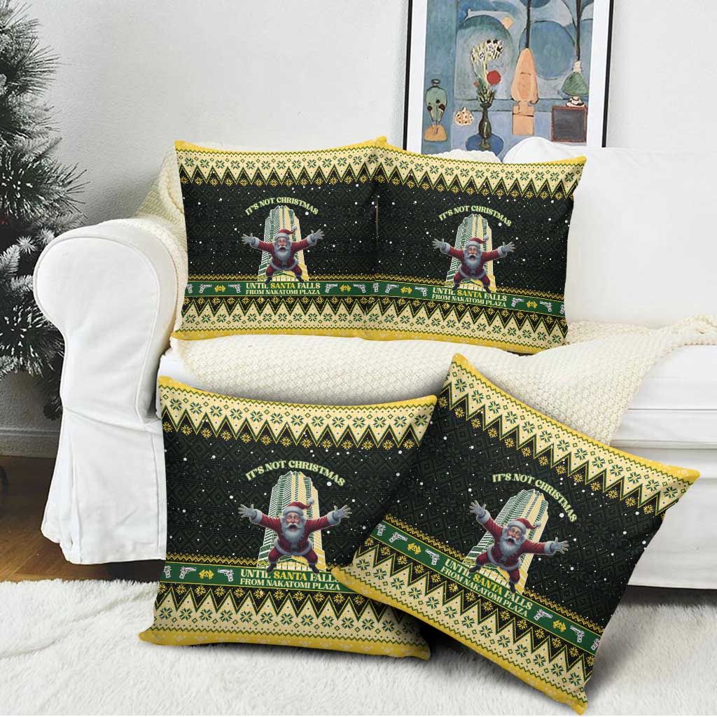Nakatomi Plaza Pillow Cover It's Not Xmas Until Santa Falls - Wonder Print Shop
