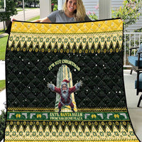 Nakatomi Plaza Quilt It's Not Xmas Until Santa Falls - Wonder Print Shop