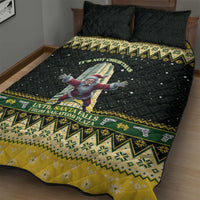 Nakatomi Plaza Quilt Bed Set It's Not Xmas Until Santa Falls - Wonder Print Shop
