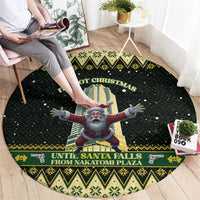 Nakatomi Plaza Round Carpet It's Not Xmas Until Santa Falls - Wonder Print Shop