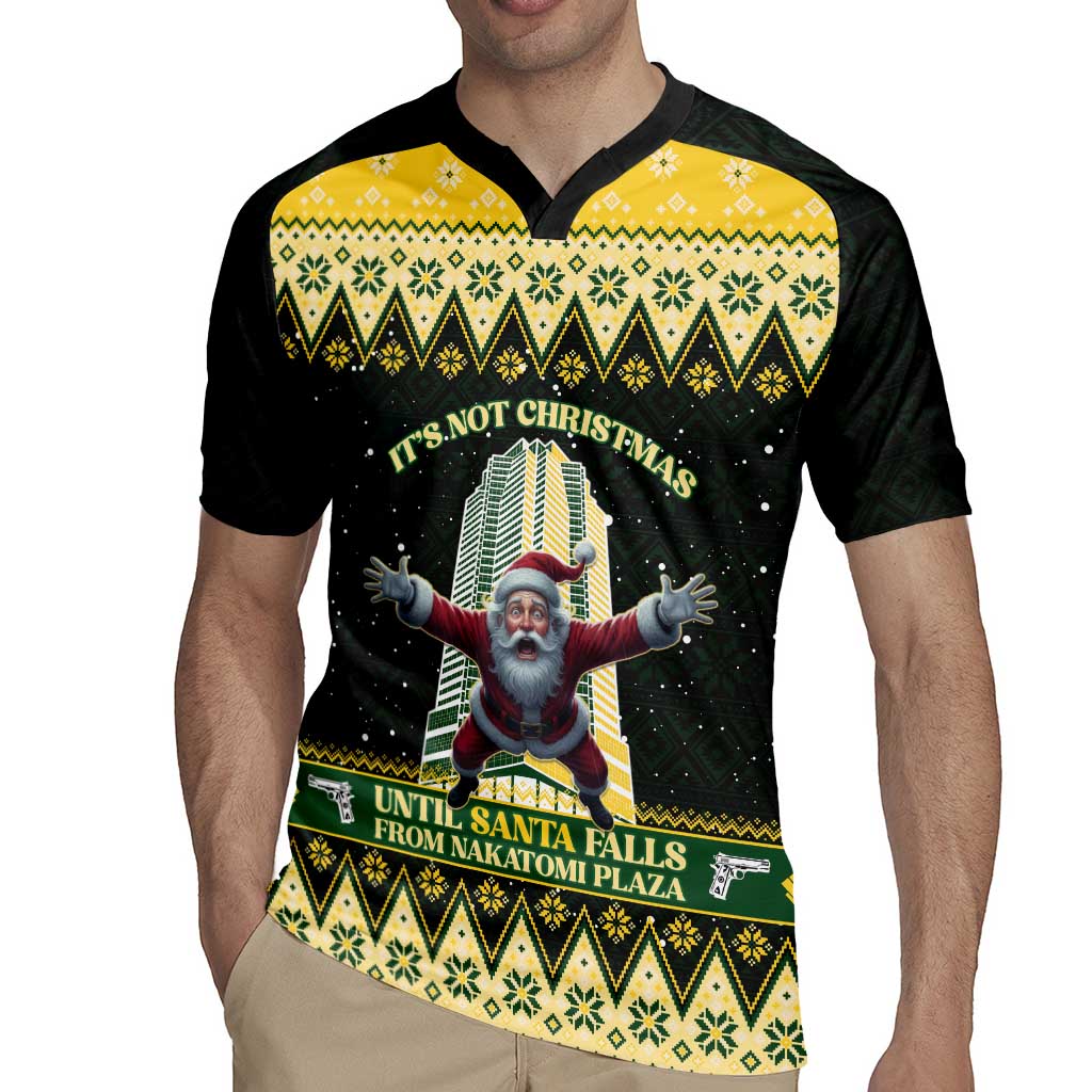 Personalised Nakatomi Plaza Rugby Jersey It's Not Xmas Until Santa Falls - Wonder Print Shop
