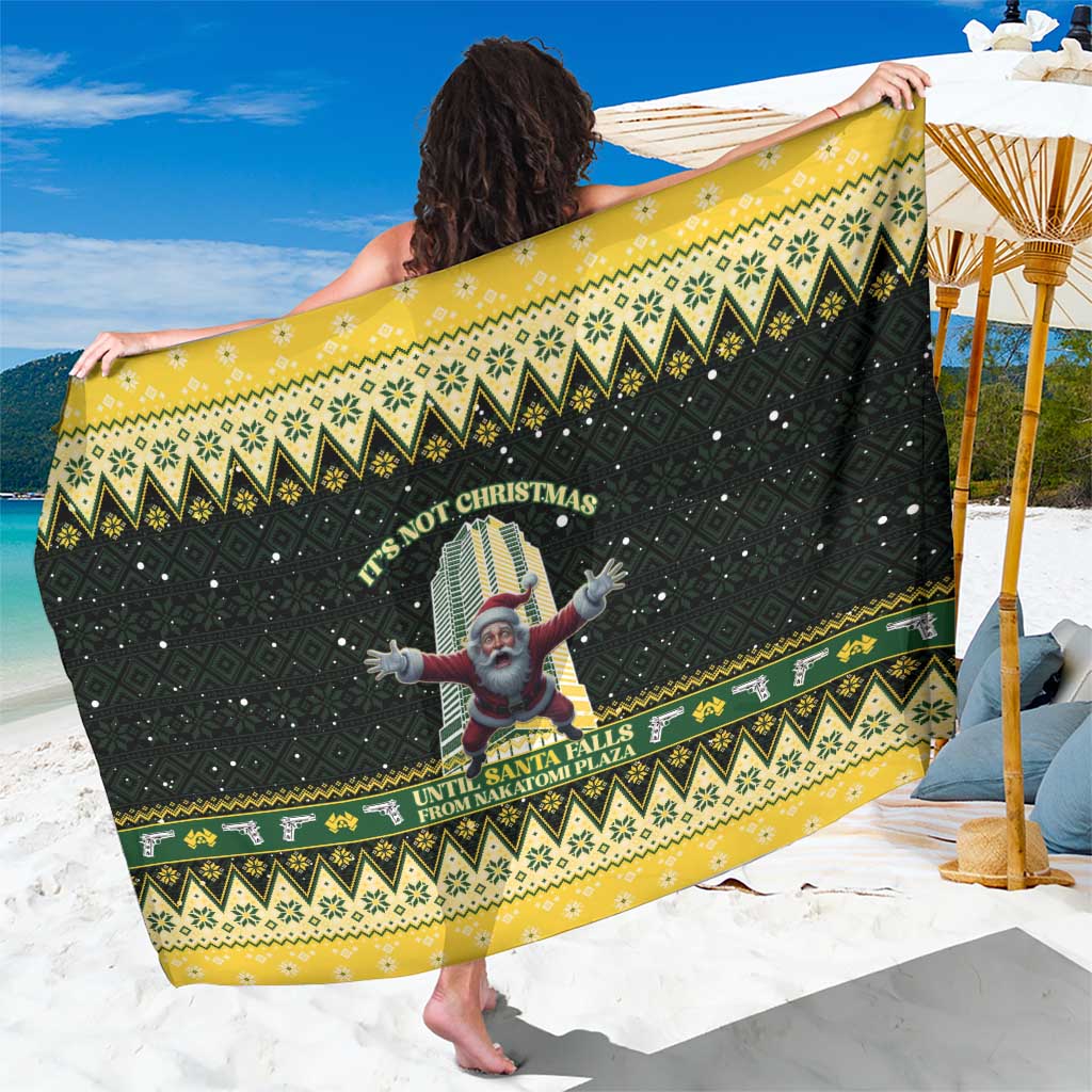 Nakatomi Plaza Sarong It's Not Xmas Until Santa Falls - Wonder Print Shop