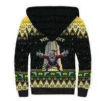 Personalised Nakatomi Plaza Sherpa Hoodie It's Not Xmas Until Santa Falls - Wonder Print Shop