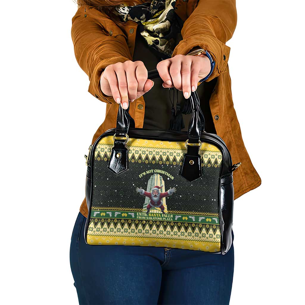Nakatomi Plaza Shoulder Handbag It's Not Xmas Until Santa Falls - Wonder Print Shop