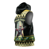 Personalised Nakatomi Plaza Sleeveless Hoodie It's Not Xmas Until Santa Falls - Wonder Print Shop