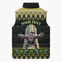 Personalised Nakatomi Plaza Sleeveless Puffer Jacket It's Not Xmas Until Santa Falls - Wonder Print Shop