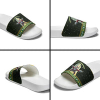 Nakatomi Plaza Slide Sandals It's Not Xmas Until Santa Falls - Wonder Print Shop