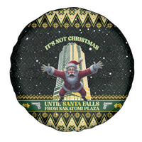 Nakatomi Plaza Spare Tire Cover It's Not Xmas Until Santa Falls - Wonder Print Shop