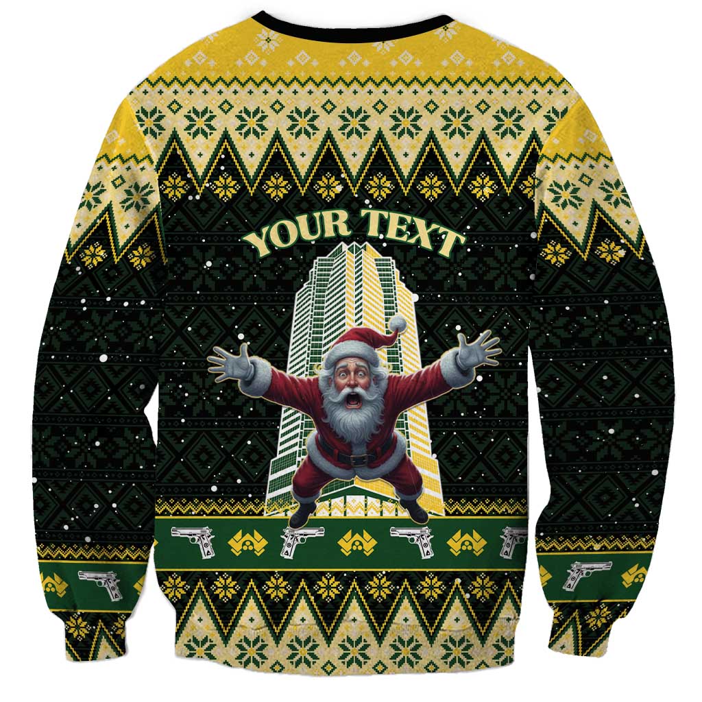 Personalised Nakatomi Plaza Sweatshirt It's Not Xmas Until Santa Falls - Wonder Print Shop