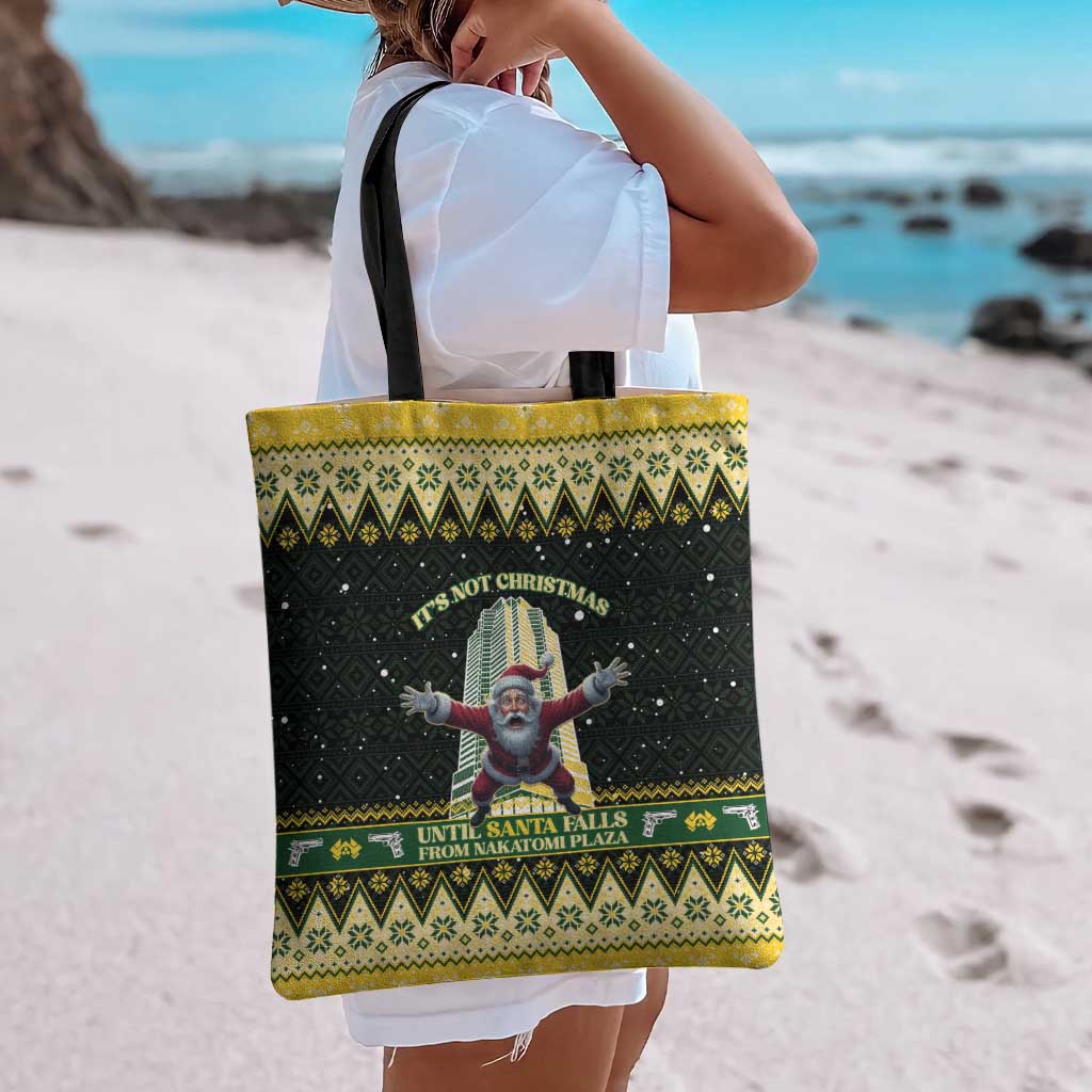 Nakatomi Plaza Tote Bag It's Not Xmas Until Santa Falls - Wonder Print Shop