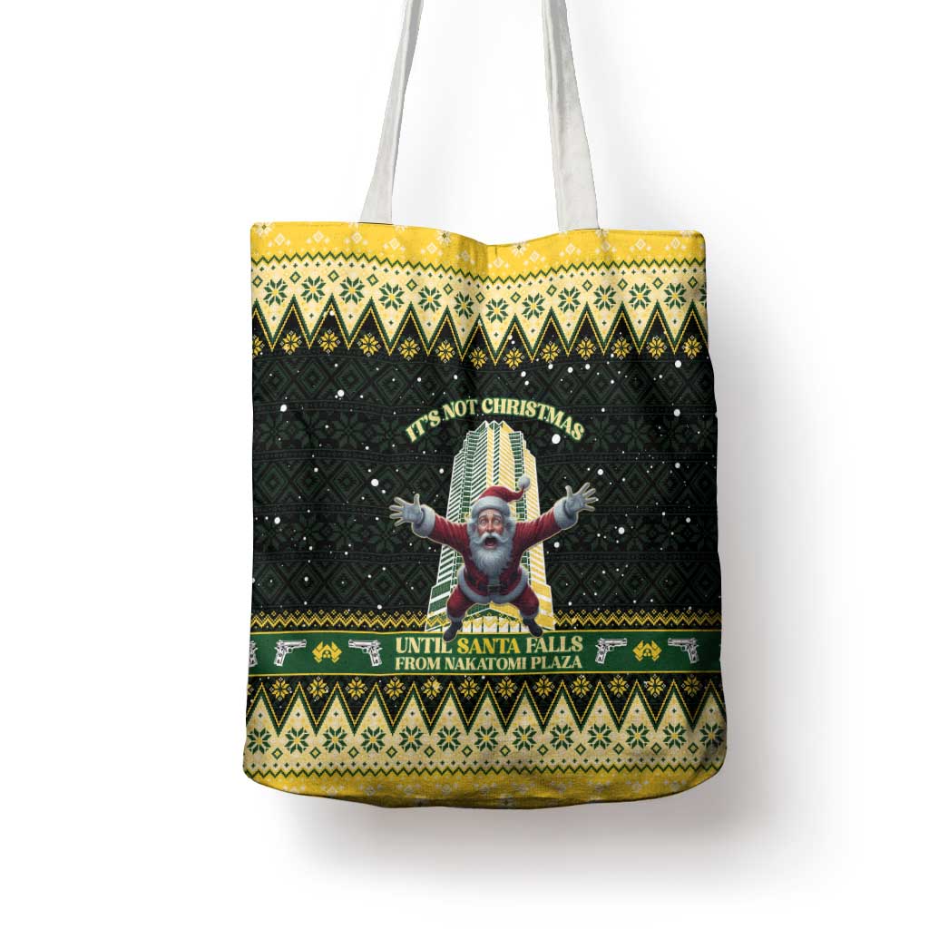 Nakatomi Plaza Tote Bag It's Not Xmas Until Santa Falls - Wonder Print Shop