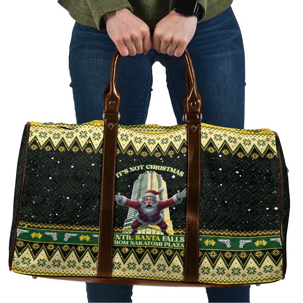 Nakatomi Plaza Travel Bag It's Not Xmas Until Santa Falls - Wonder Print Shop