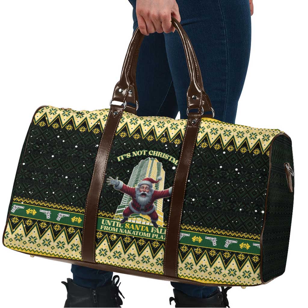 Nakatomi Plaza Travel Bag It's Not Xmas Until Santa Falls - Wonder Print Shop