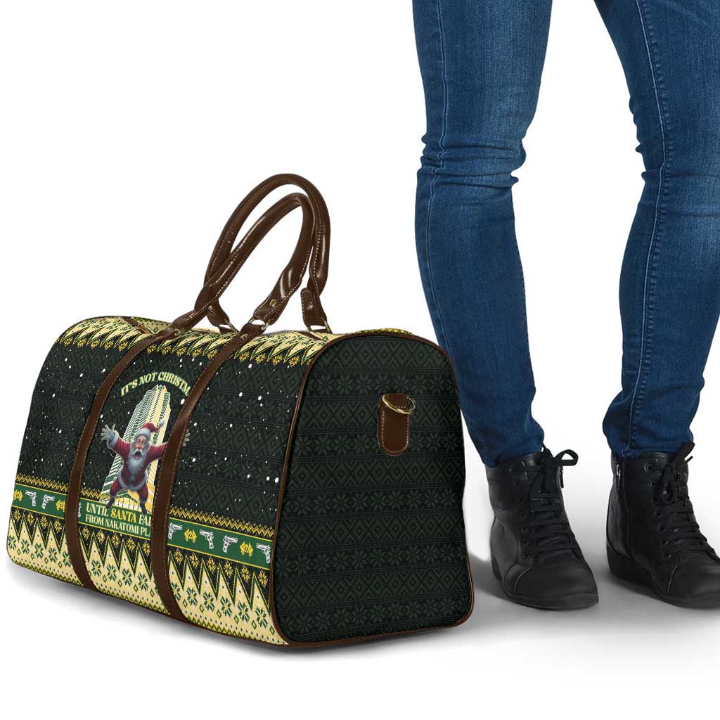Nakatomi Plaza Travel Bag It's Not Xmas Until Santa Falls - Wonder Print Shop