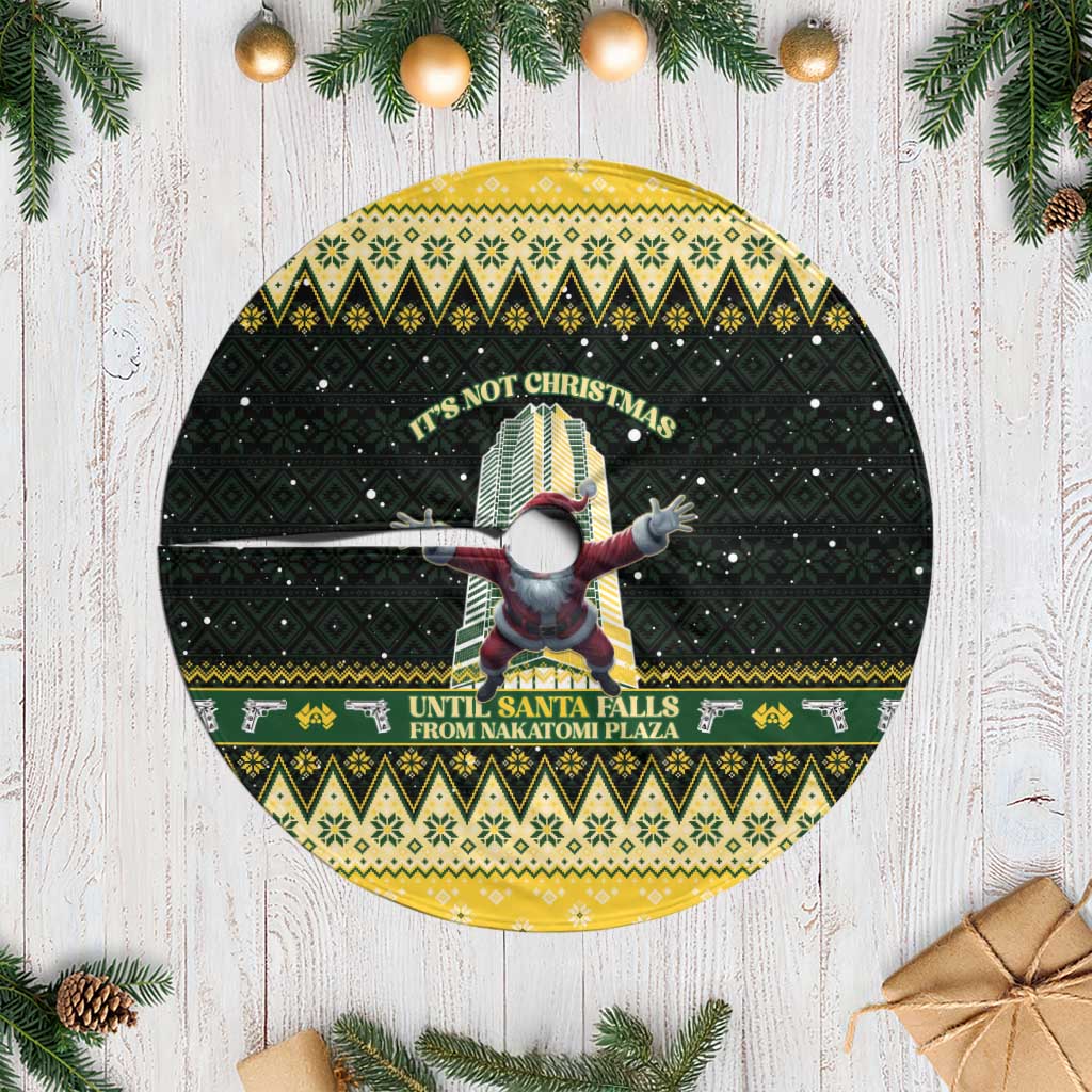 Nakatomi Plaza Tree Skirt It's Not Xmas Until Santa Falls - Wonder Print Shop