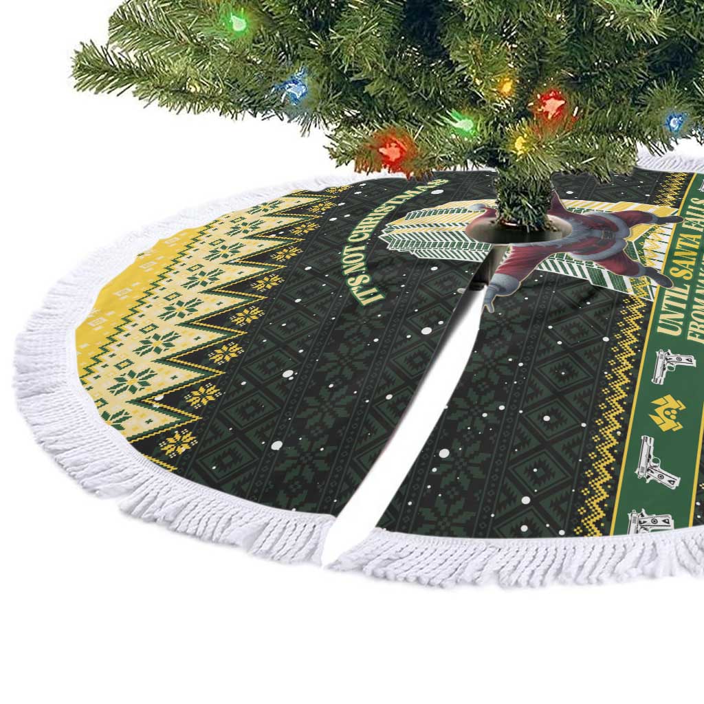 Nakatomi Plaza Tree Skirt It's Not Xmas Until Santa Falls - Wonder Print Shop