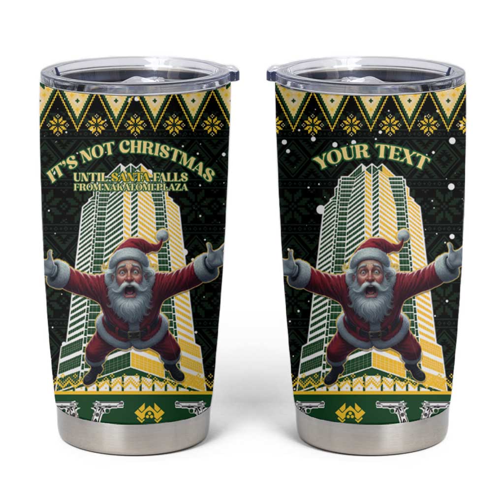 Personalised Nakatomi Plaza Tumbler Cup It's Not Xmas Until Santa Falls - Wonder Print Shop