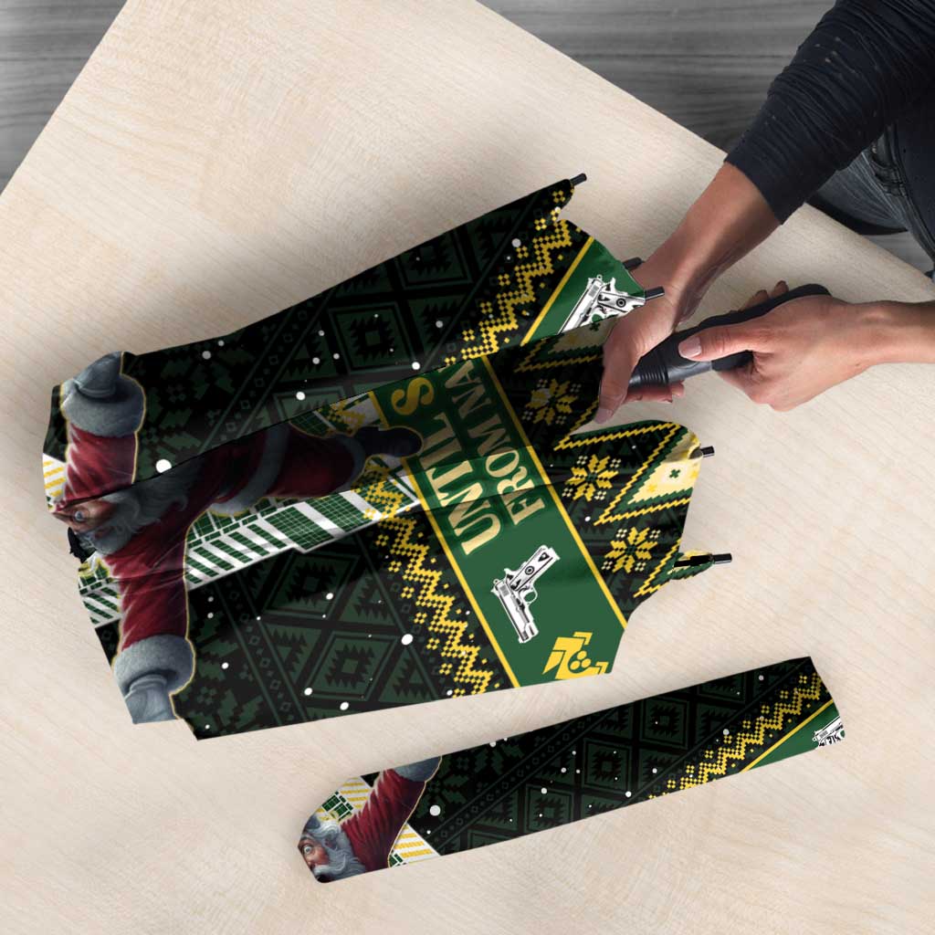 Nakatomi Plaza Umbrella It's Not Xmas Until Santa Falls - Wonder Print Shop
