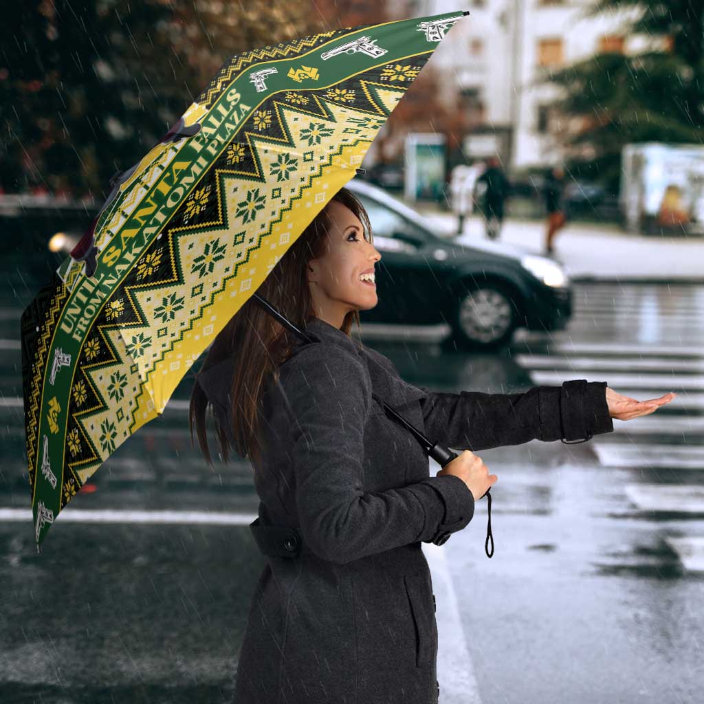 Nakatomi Plaza Umbrella It's Not Xmas Until Santa Falls - Wonder Print Shop