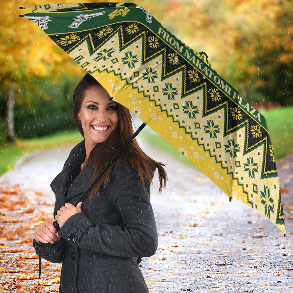 Nakatomi Plaza Umbrella It's Not Xmas Until Santa Falls - Wonder Print Shop