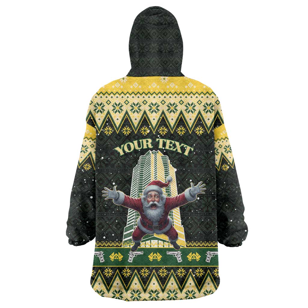 Personalised Nakatomi Plaza Wearable Blanket Hoodie It's Not Xmas Until Santa Falls - Wonder Print Shop