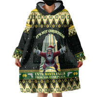 Personalised Nakatomi Plaza Wearable Blanket Hoodie It's Not Xmas Until Santa Falls - Wonder Print Shop