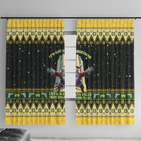 Nakatomi Plaza Window Curtain It's Not Xmas Until Santa Falls - Wonder Print Shop