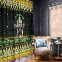 Nakatomi Plaza Window Curtain It's Not Xmas Until Santa Falls - Wonder Print Shop