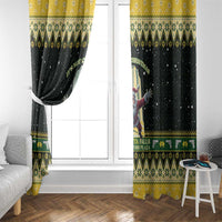 Nakatomi Plaza Window Curtain It's Not Xmas Until Santa Falls - Wonder Print Shop
