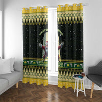 Nakatomi Plaza Window Curtain It's Not Xmas Until Santa Falls - Wonder Print Shop