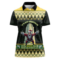 Personalised Nakatomi Plaza Women Polo Shirt It's Not Xmas Until Santa Falls - Wonder Print Shop
