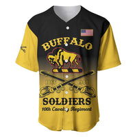 Personalised Buffalo Soldiers Baseball Jersey 10th Cavalry Regiment - Wonder Print Shop