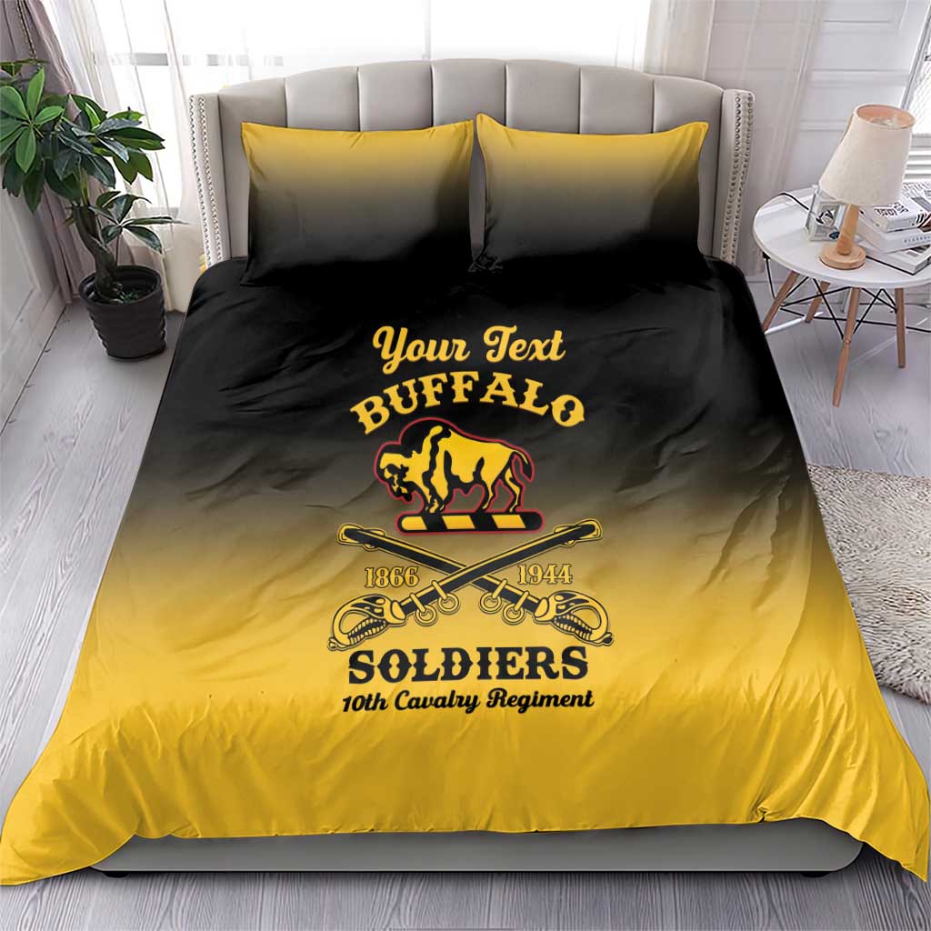 Personalised Buffalo Soldiers Bedding Set 10th Cavalry Regiment - Wonder Print Shop