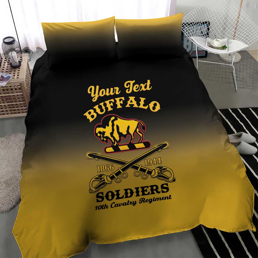 Personalised Buffalo Soldiers Bedding Set 10th Cavalry Regiment - Wonder Print Shop