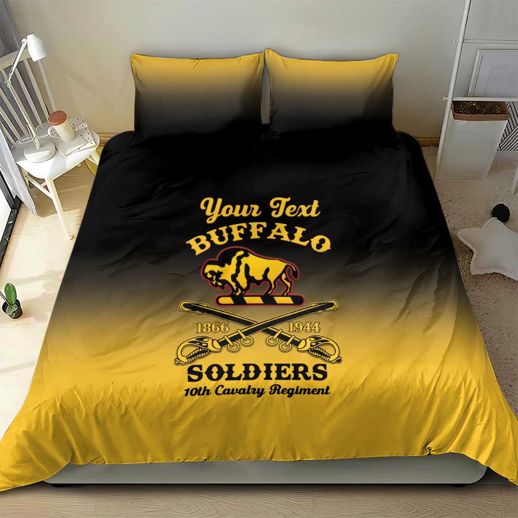 Personalised Buffalo Soldiers Bedding Set 10th Cavalry Regiment - Wonder Print Shop