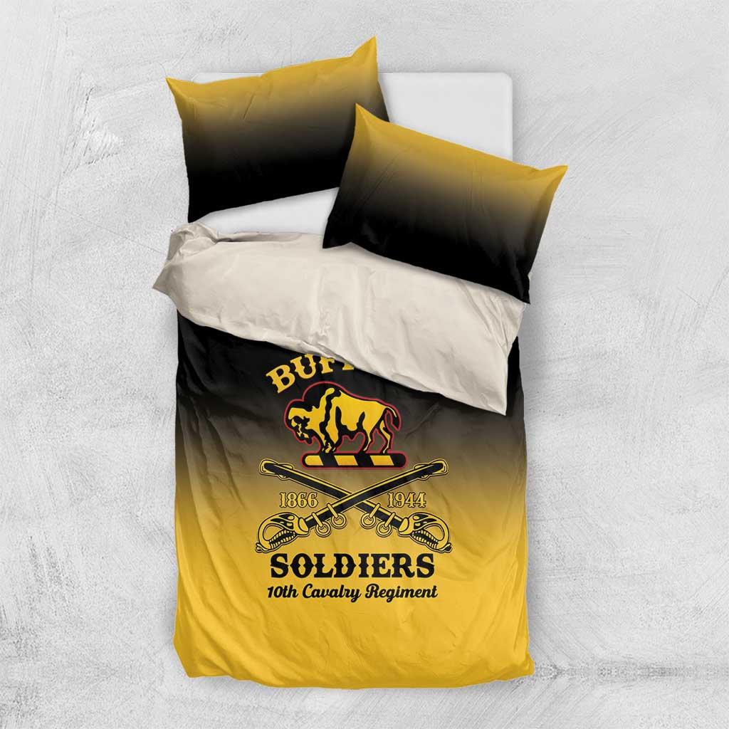 Personalised Buffalo Soldiers Bedding Set 10th Cavalry Regiment - Wonder Print Shop
